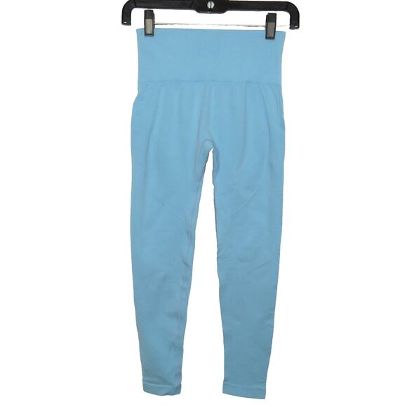 Halara Seamless Flow Light Blue Scrunch Butt Lifting Active Yoga Leggings Sz S - Picture 4 of 7